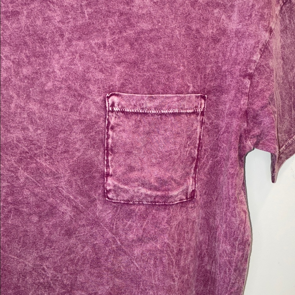t. la Anthropologie Pocket Cotton Acid Washed Tee - Picture 6 of 7